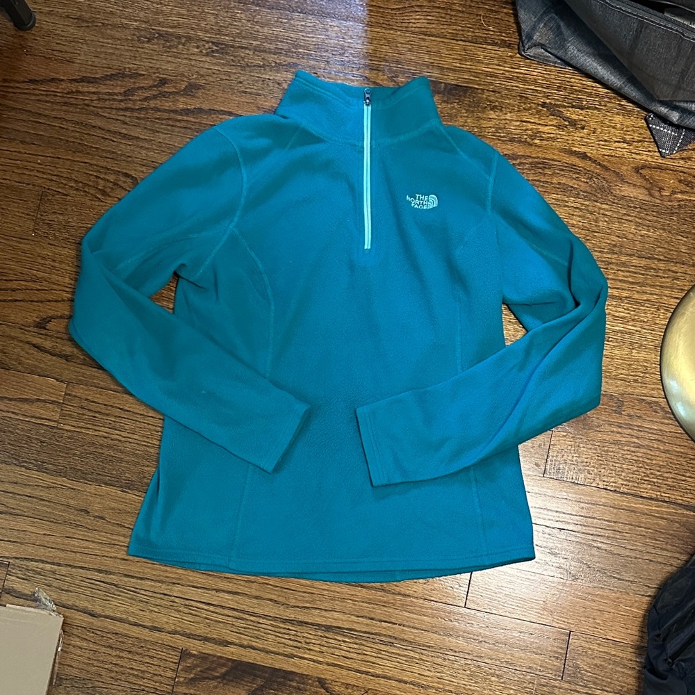 The North Face Teal 1/4 Zip Fleece